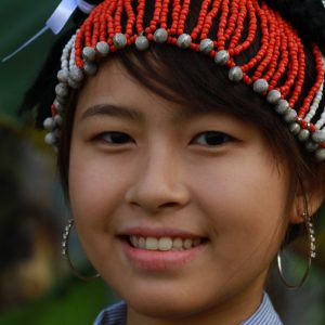 Vanishing Tribes Of Burma: Girl in Red Headband